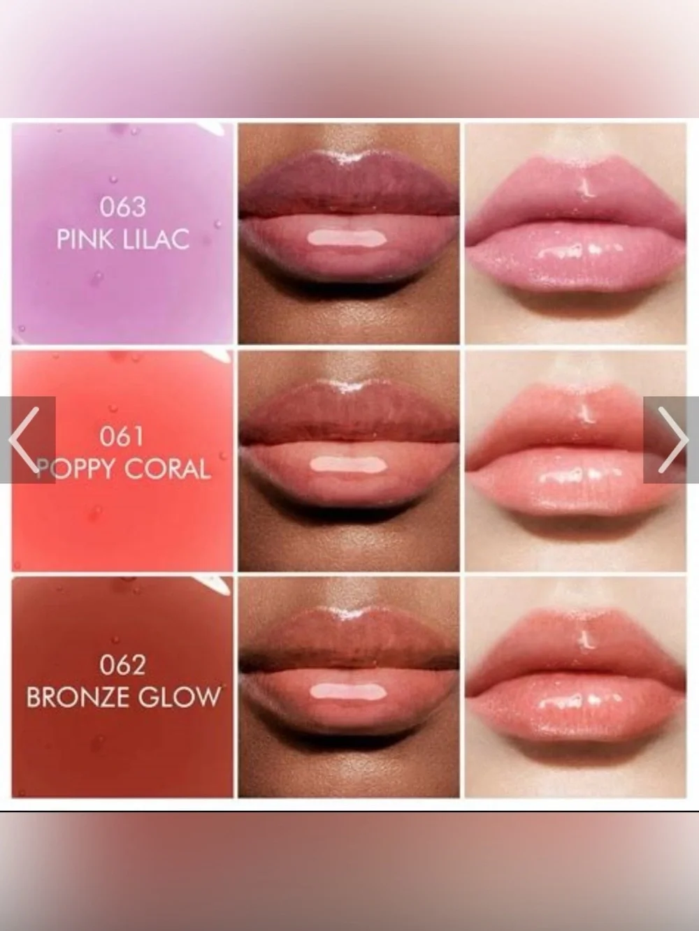 Set of 2: Dior Lip Glow Oil - 061 Poppy Coral